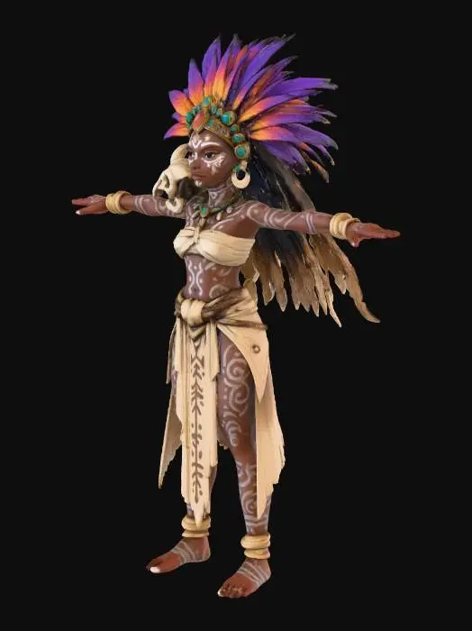 3D model for Desert Shamaness