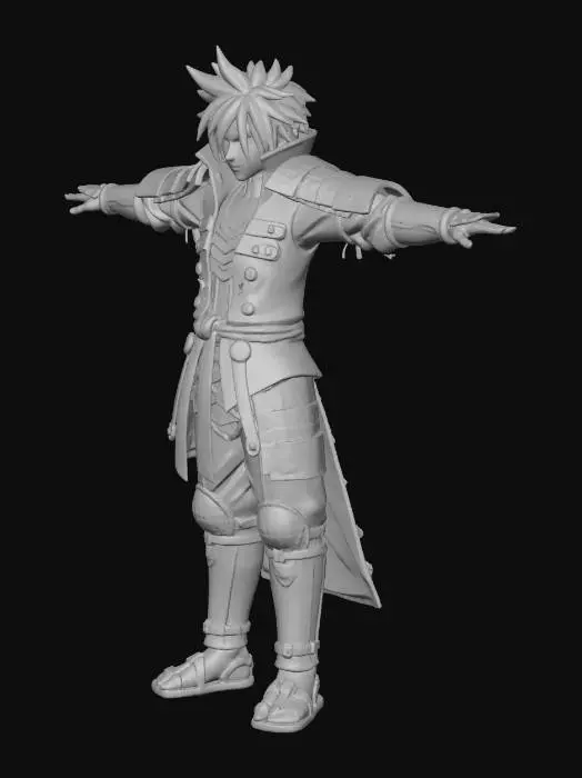 3D model for Warrior Stance