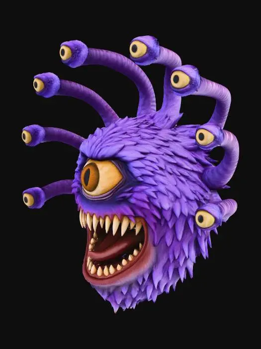 3D model for Purple Beholder