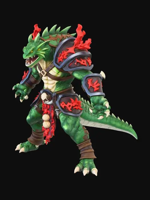 3D model for Crimson Coral Warlord