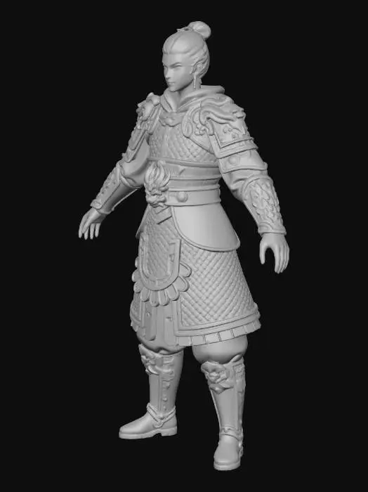 3D model for Golden Dragon Knight