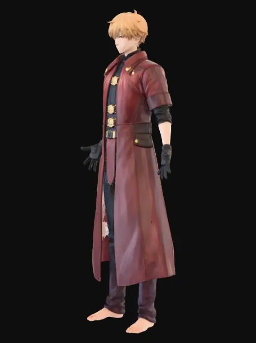 3D model for Crimson Trenchcoat Warrior