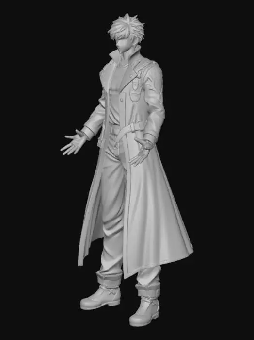 3D model for Crimson Coat Hero