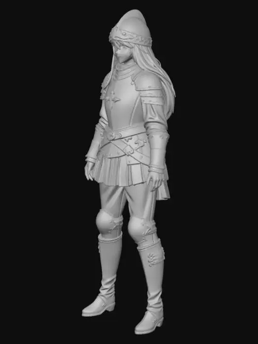 3D model for Crusader in Blue