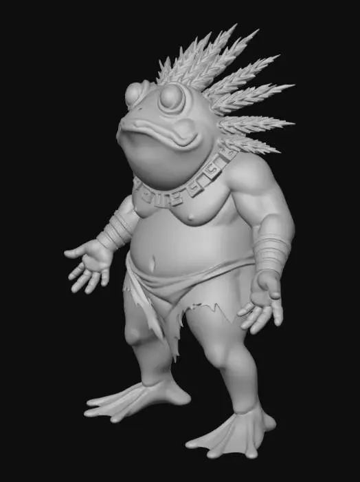 3D model for Feathercrest Shaman Frog