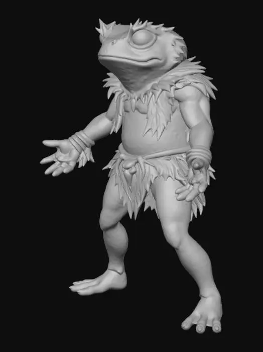 3D model for Luminous Frog Warrior