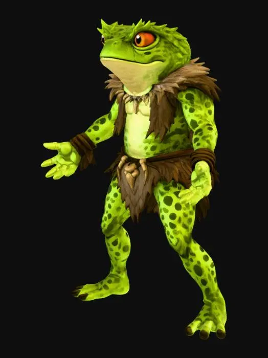 3D model for Luminous Frog Warrior