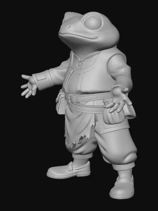 3D model for Adventuring Frog