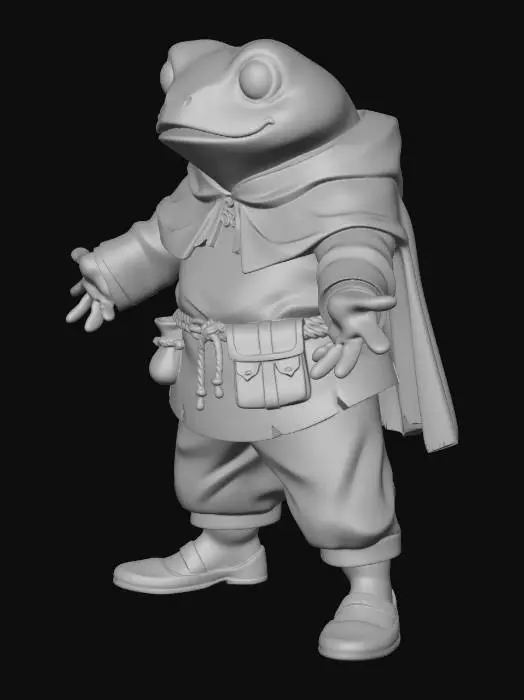 3D model for Hobbit Frog Adventurer