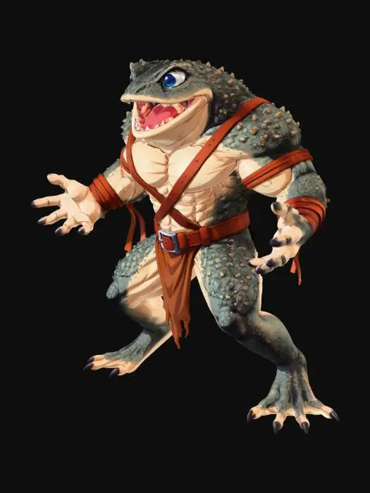 3D model for Scalebound Toad-frog Gladiator