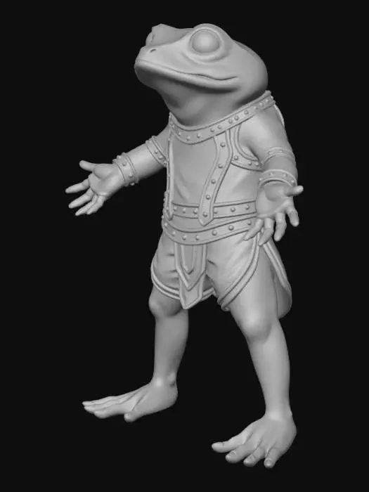 3D model for Knight Frog-toad