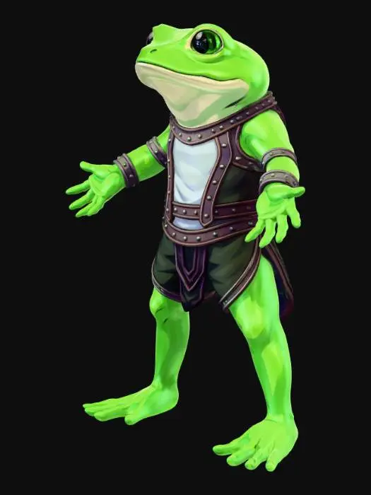 3D model for Knight Frog-toad