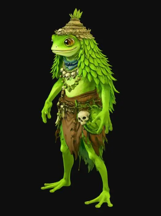 3D model for Skullcrest Frog-toad Shaman