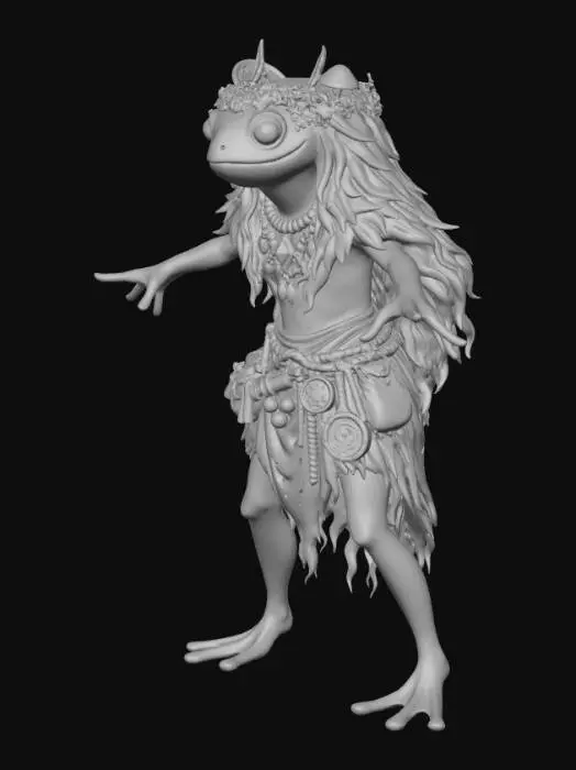 3D model for Grovekeeper Toad-frog of Trinkets