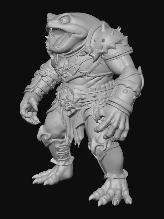 3D model for Skullcrest Toadlord Frog