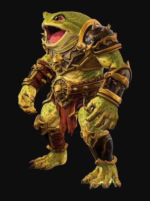 3D model for Skullcrest Toadlord Frog