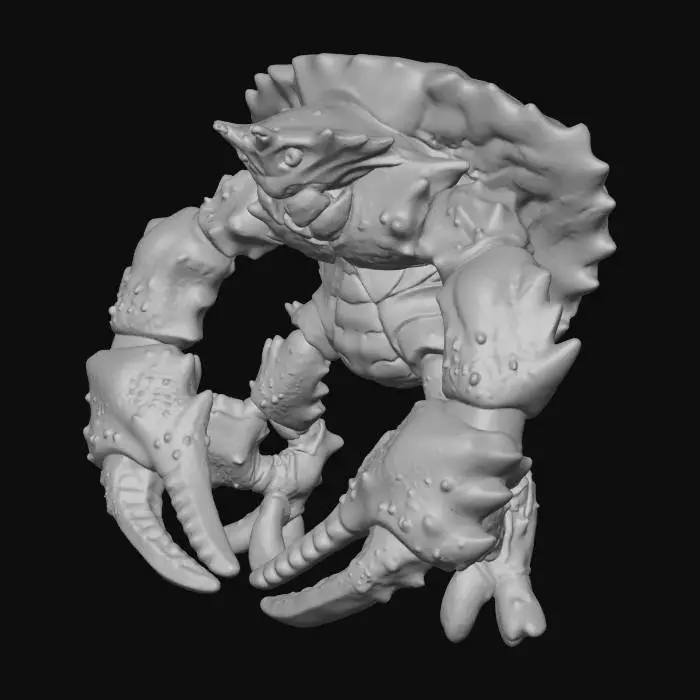 3D model for Crimson Claw Guardian