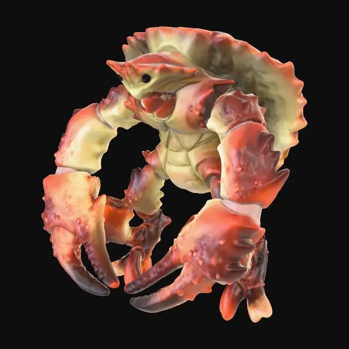 3D model for Crimson Claw Guardian