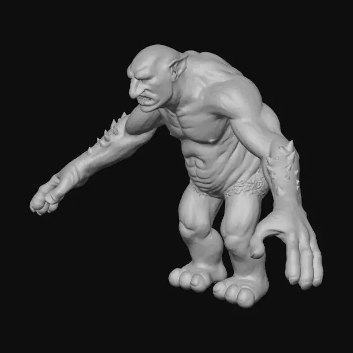3D model for Forest Troll