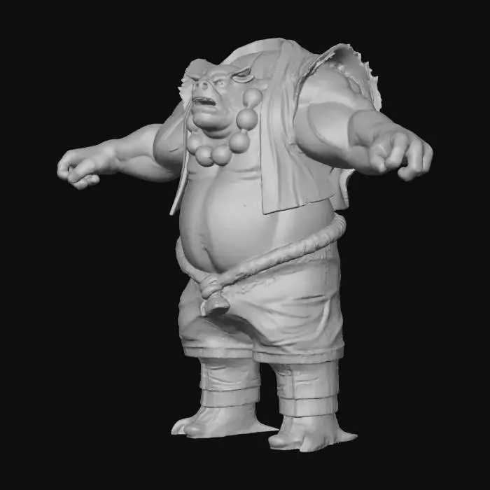 3D model for Pig Warrior