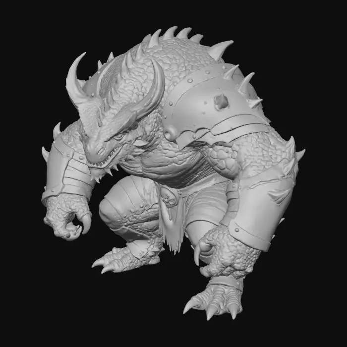 3D model for Monstrous Guardian