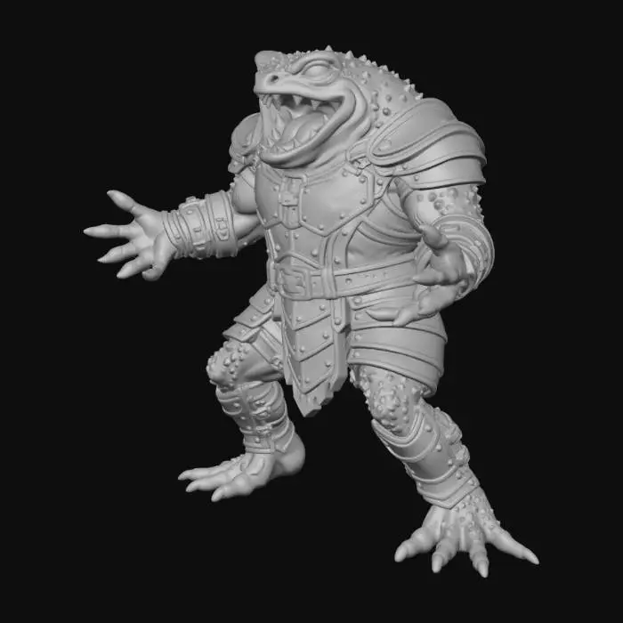 3D model for Ironscale Frog-toad Warrior