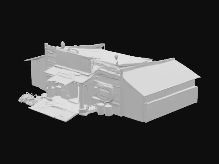 3D model for Desolate Saloon