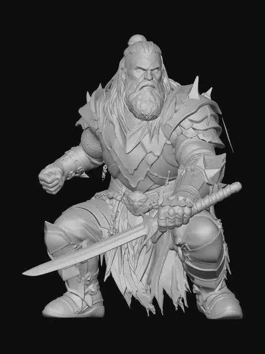 3D model for Black Frost Warrior