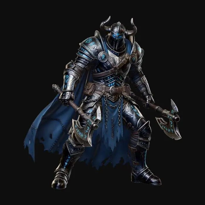 3D model for Frostbound Runeblade Warlord