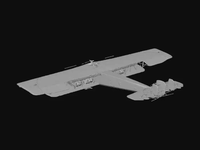 3D model for WWI Bomber Plane