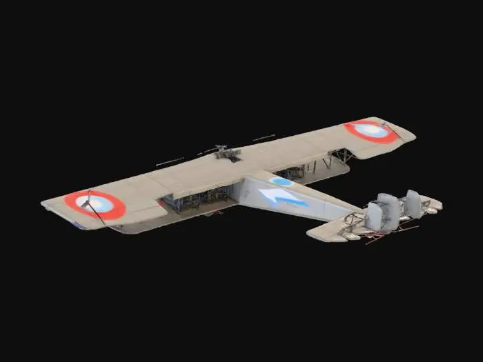 3D model for WWI Bomber Plane