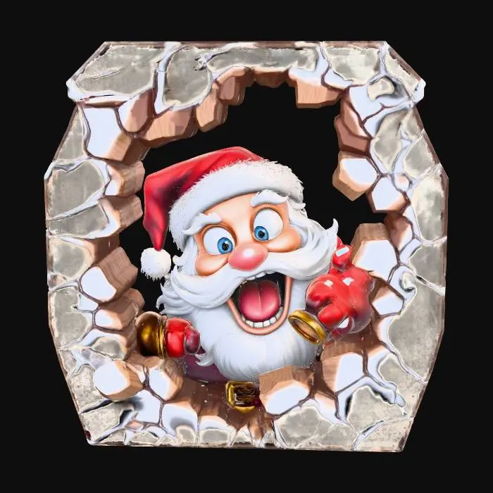 3D model for Surprised Santa Breakthrough