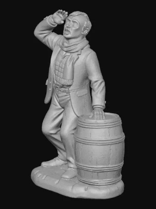 3D model for Town Crier in the Barnyard