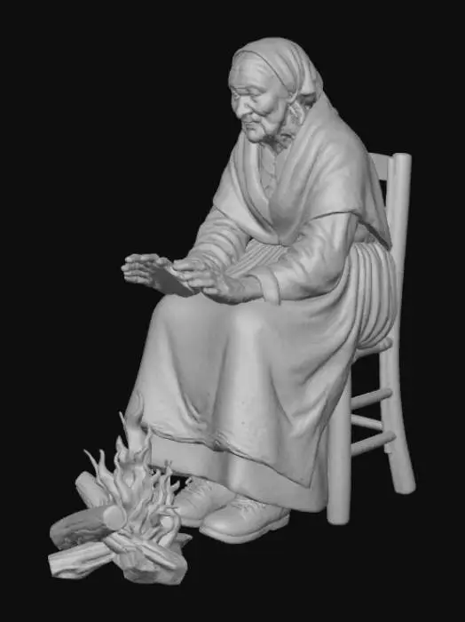 3D model for Warmth by the Fire