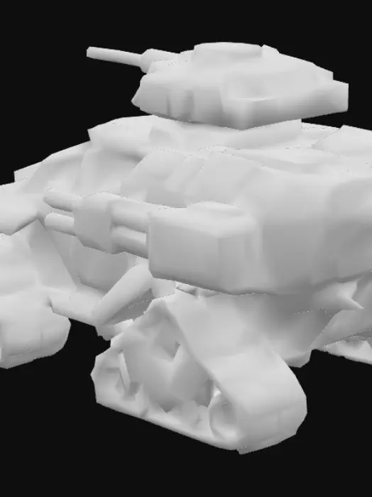 3D model for Crimson Battle Rover