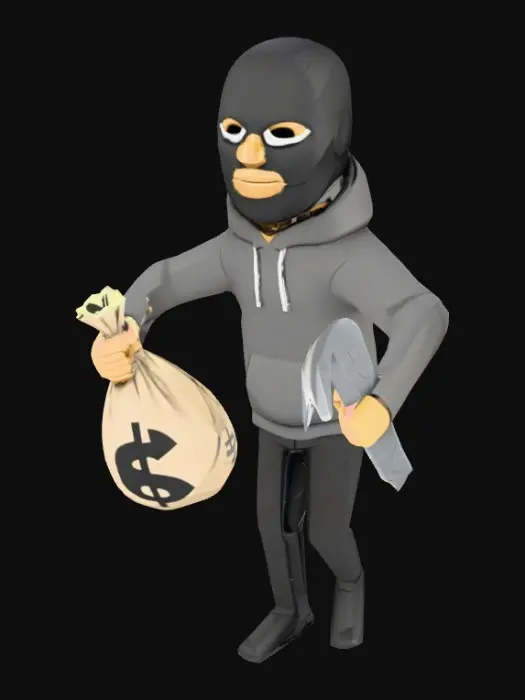 3D model for Robber Character