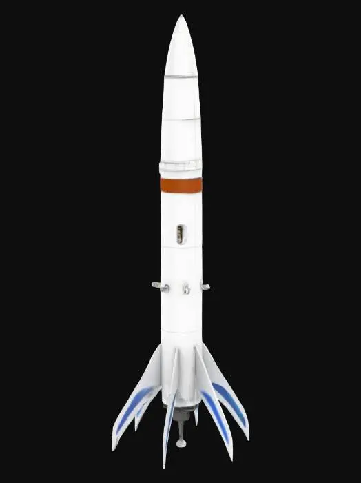 3D model for Fazla Uzu Olmaya Fakat Yeterince Uzun Olan Bir Uzay Roketi