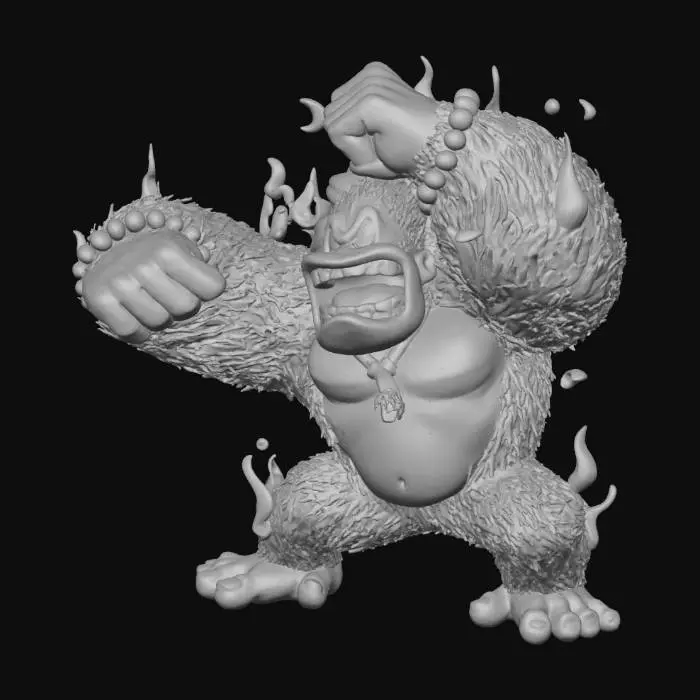 3D model for Fiery Gorilla Charge