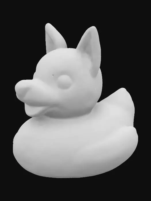 3D model for Super realistic, Rubber ducky, but with a German Shepherd head.