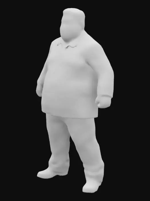 3D model for Kim Jong Un game character