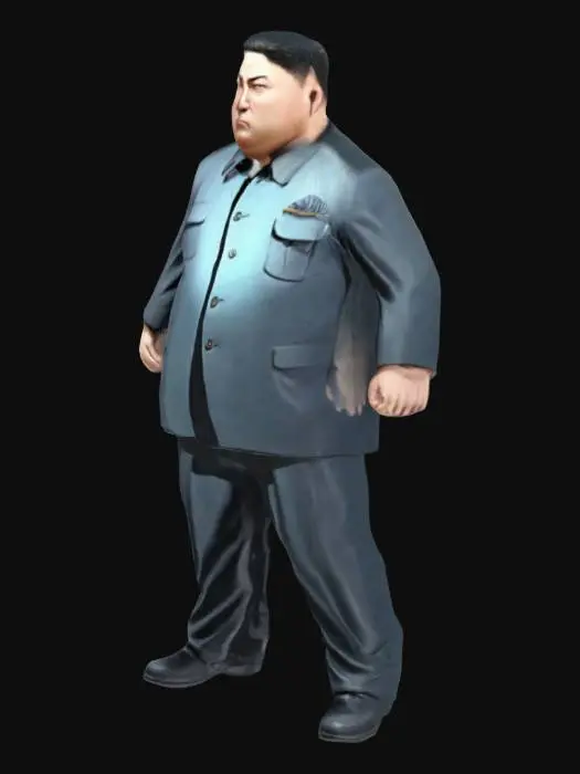 3D model for Kim Jong Un game character