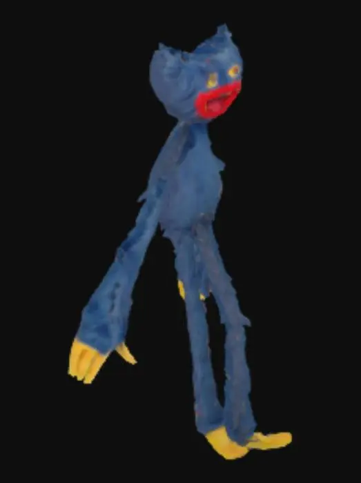 3D model for Blue Furry Character in T-Pose