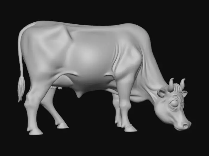 3D model for green cow