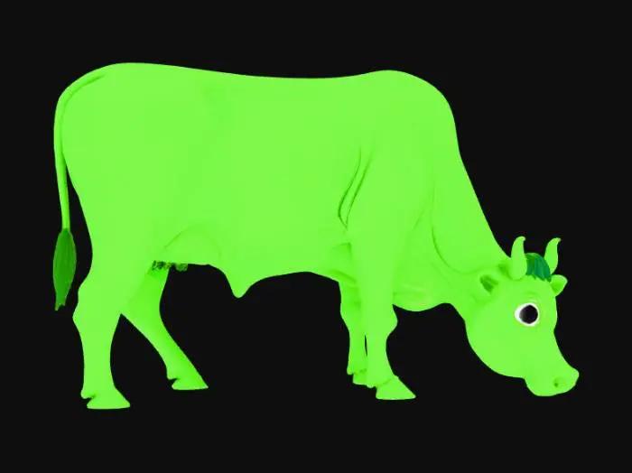 3D model for green cow