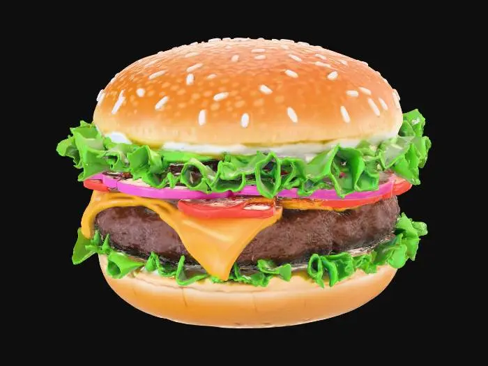 3D model for Delicious Cheeseburger