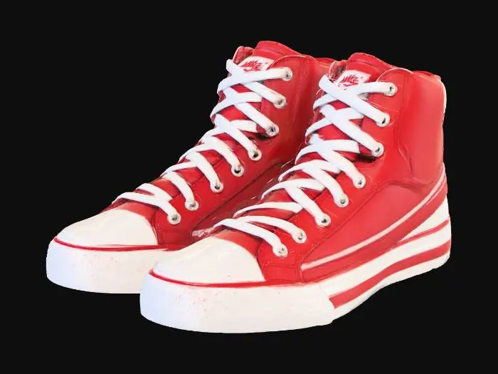 3D model for Red High-Top Kicks