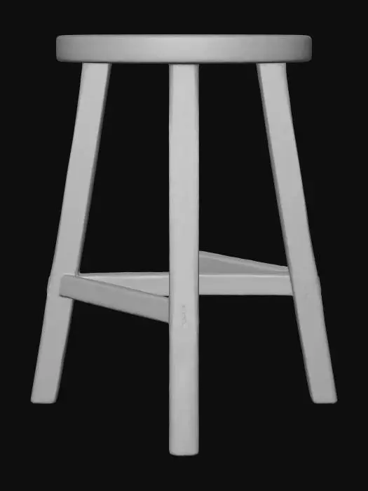 3D model for Wooden Stool