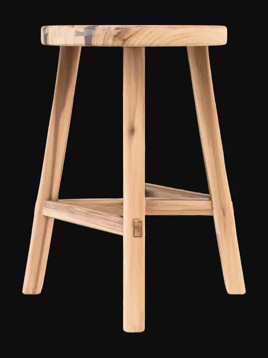 3D model for Wooden Stool