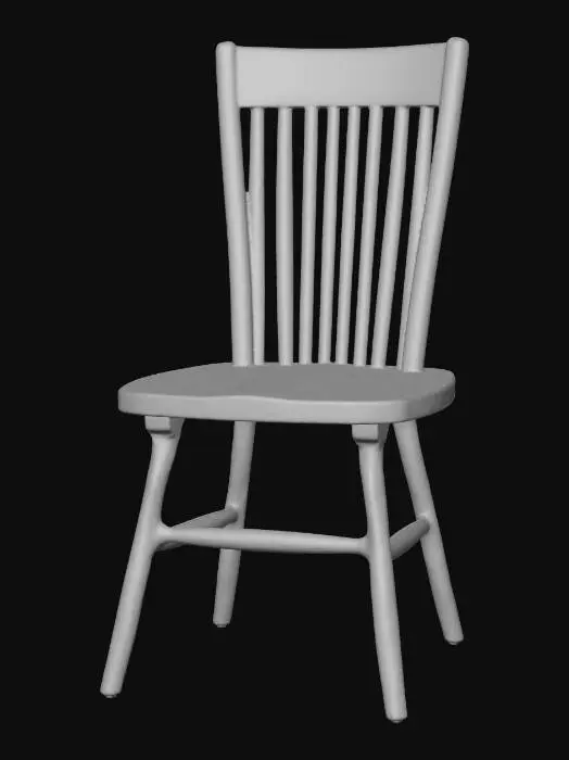 3D model for Wooden Chair