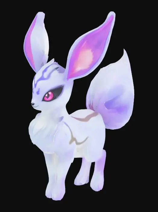 3D model for ghost type eeveelution